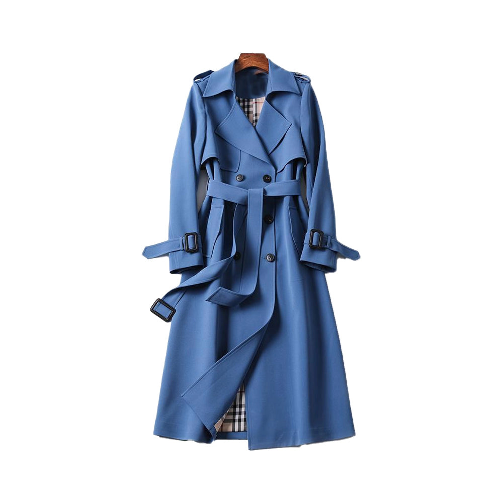 Image of Kristin | Women's Belted Long Trench Coat
