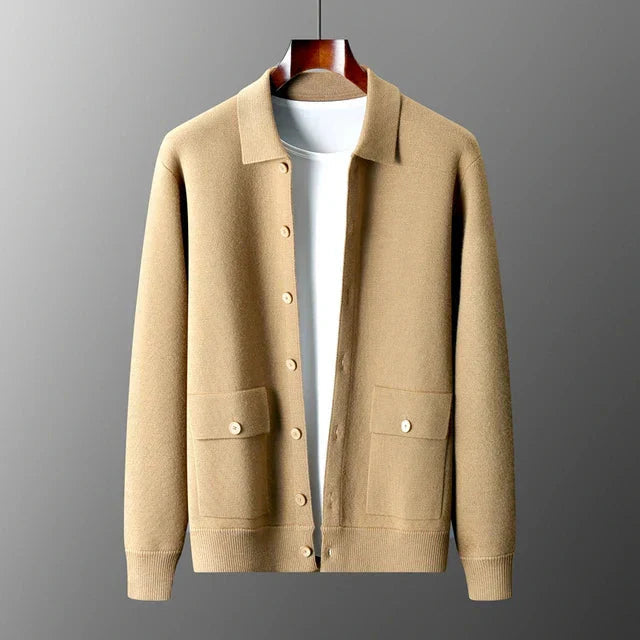 Image of Kurt | Men's Button-Down Knit Cardigan