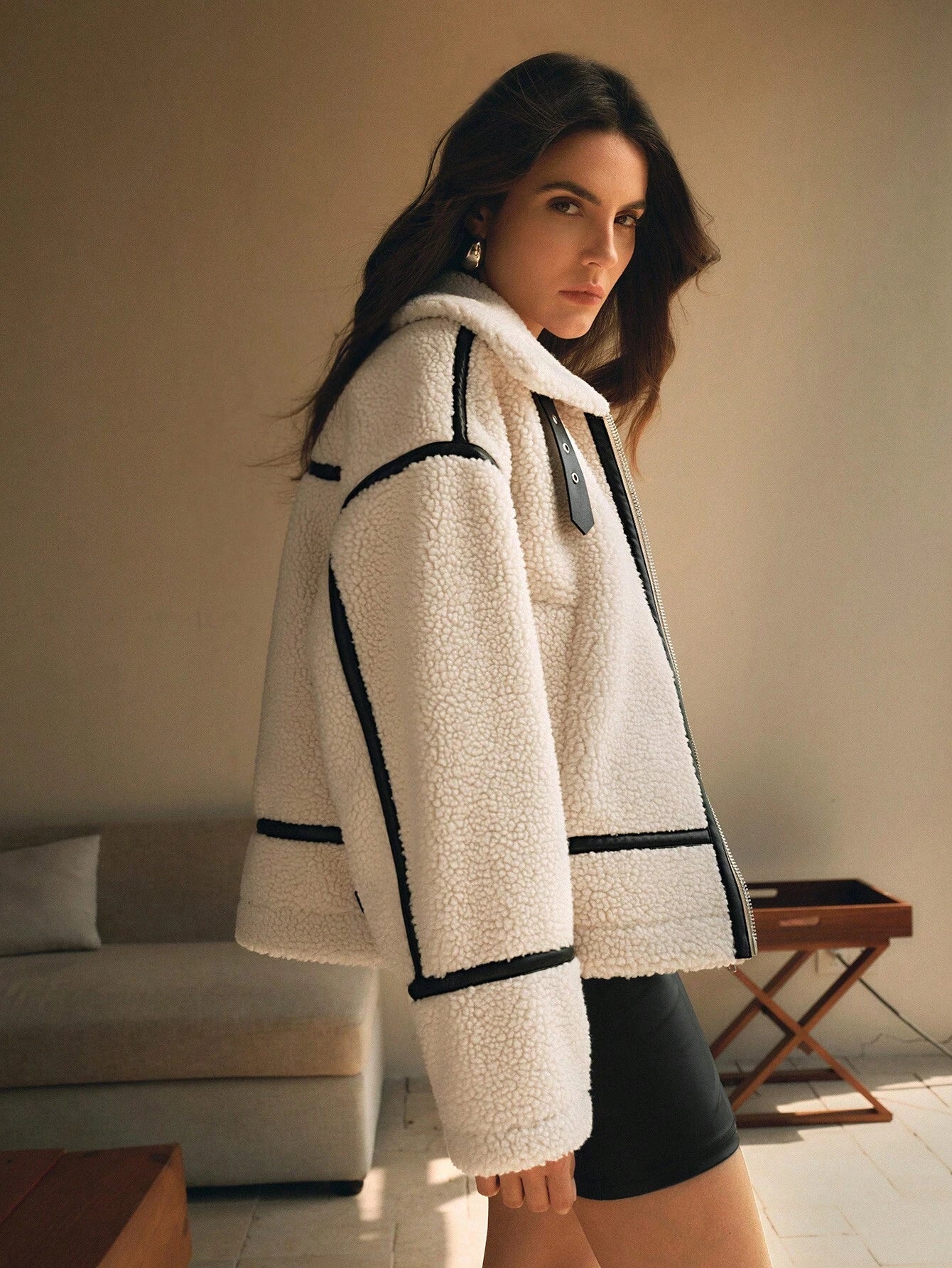 Image of Kylie | Women's Oversized Sherpa Jacket