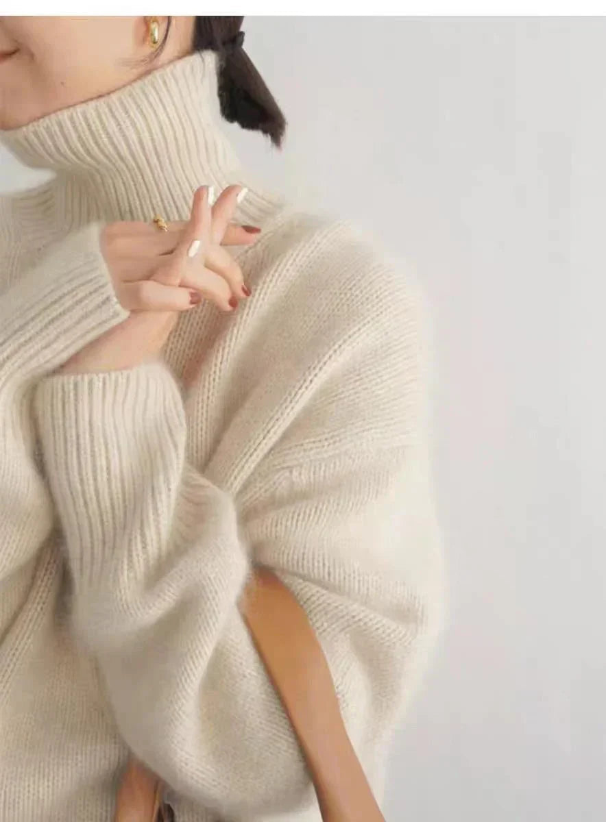Image of Kylie | Women's Oversized Turtleneck Sweater