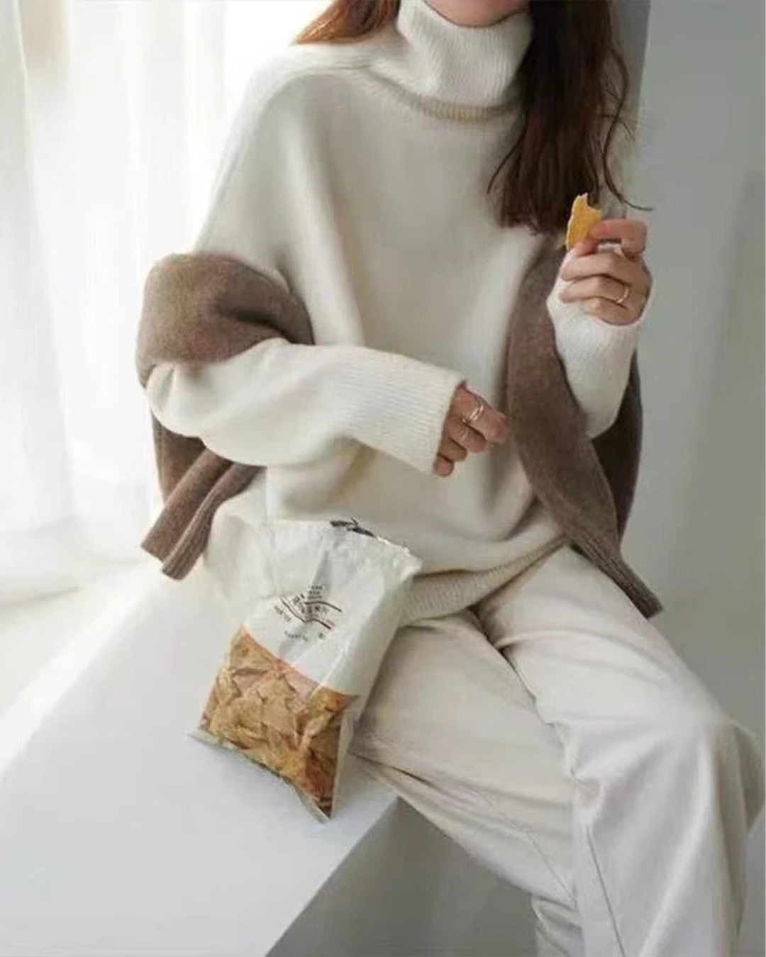 Image of Kylie | Women's Oversized Turtleneck Sweater