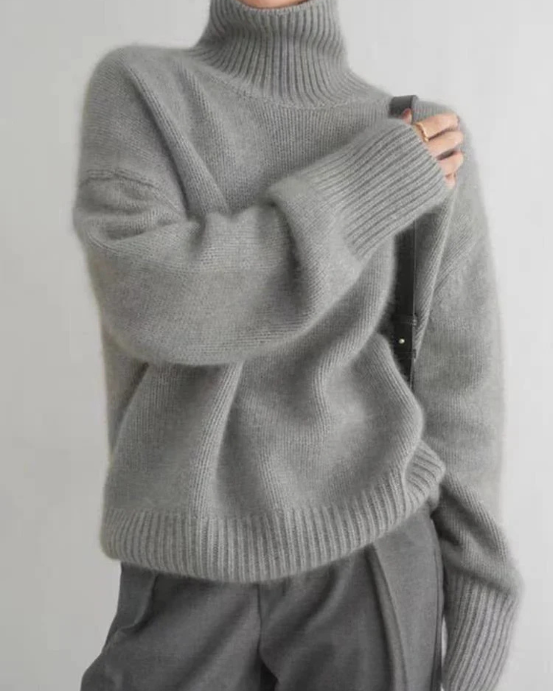 Image of Kylie | Women's Oversized Turtleneck Sweater