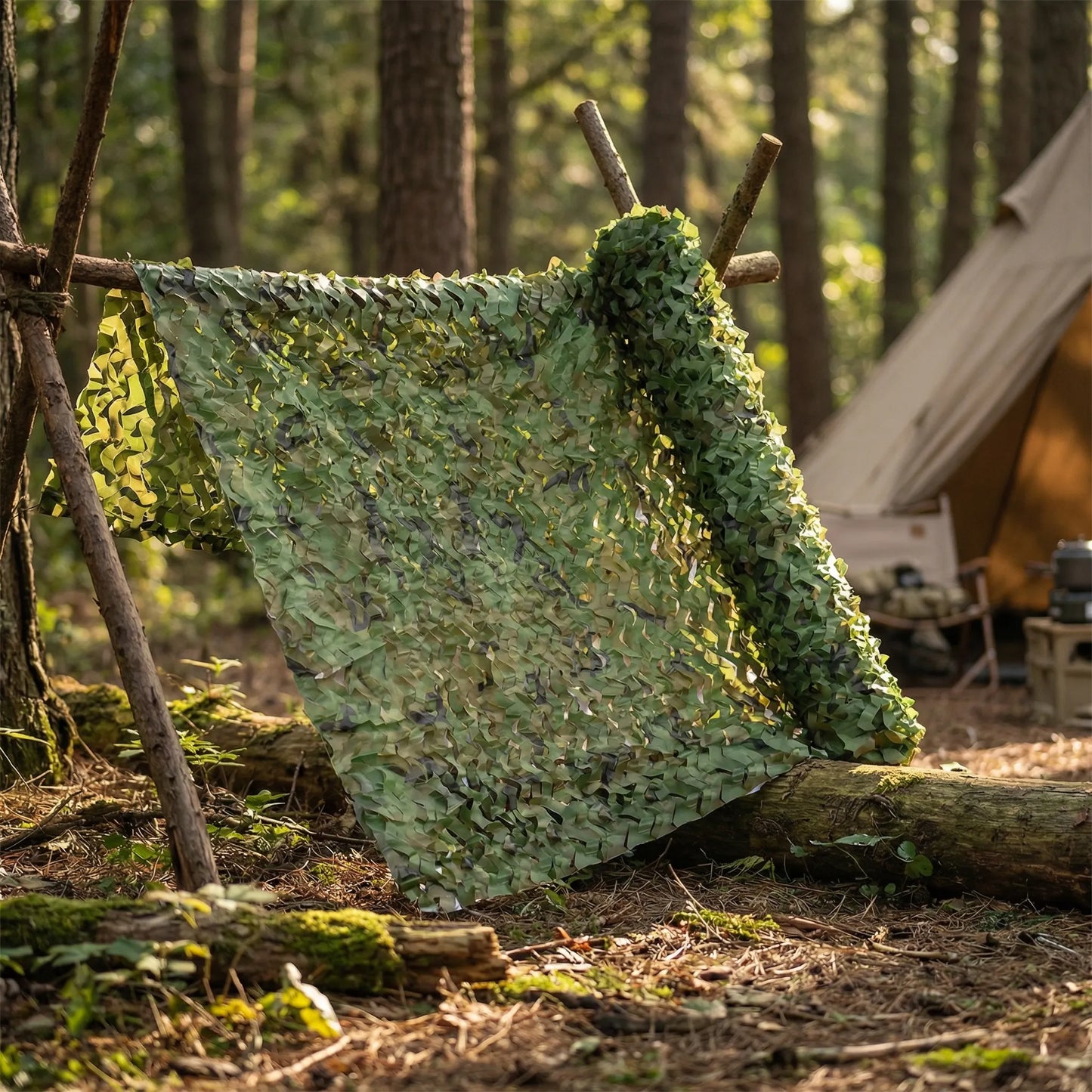 Large Camouflage Mesh Roll