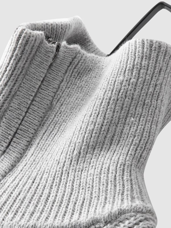 Image of Lawrence | Men's Quarter-Zip Ribbed Knit Sweater