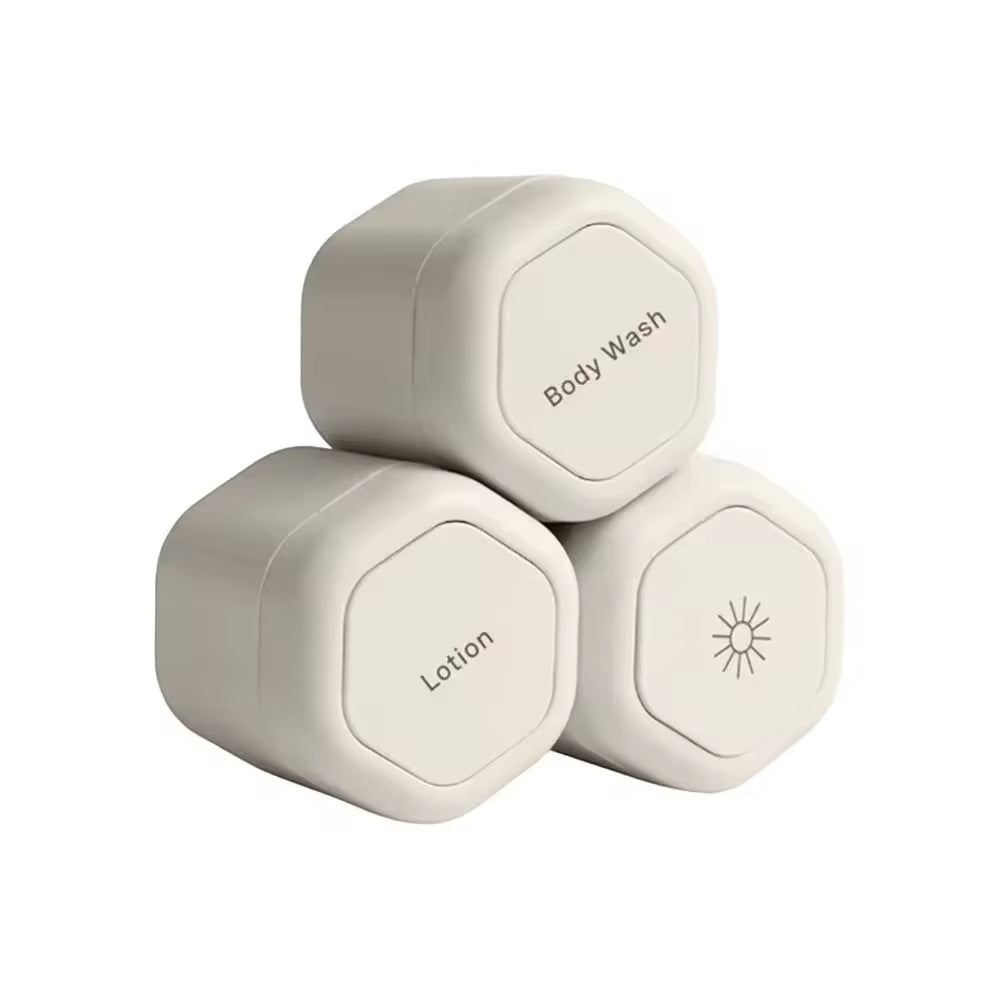 Leakproof Stackable Silicone Travel Toiletry Jars