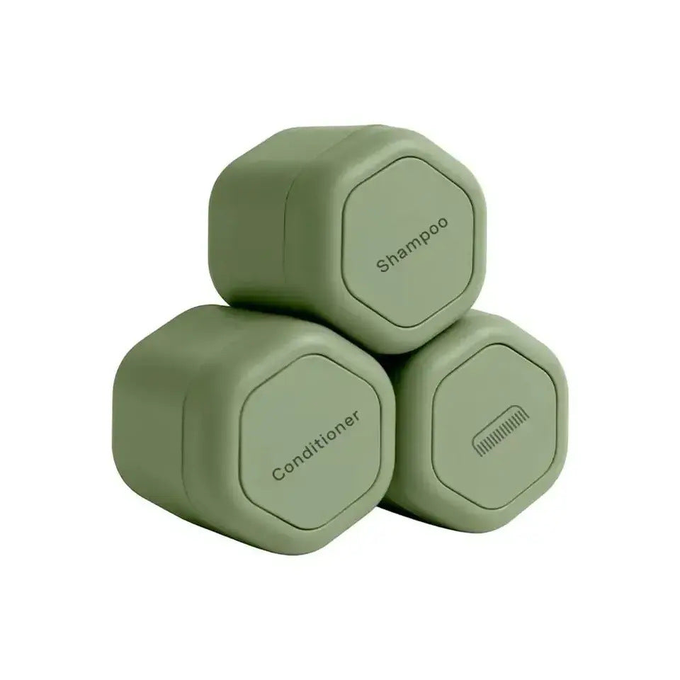 Leakproof Stackable Silicone Travel Toiletry Jars