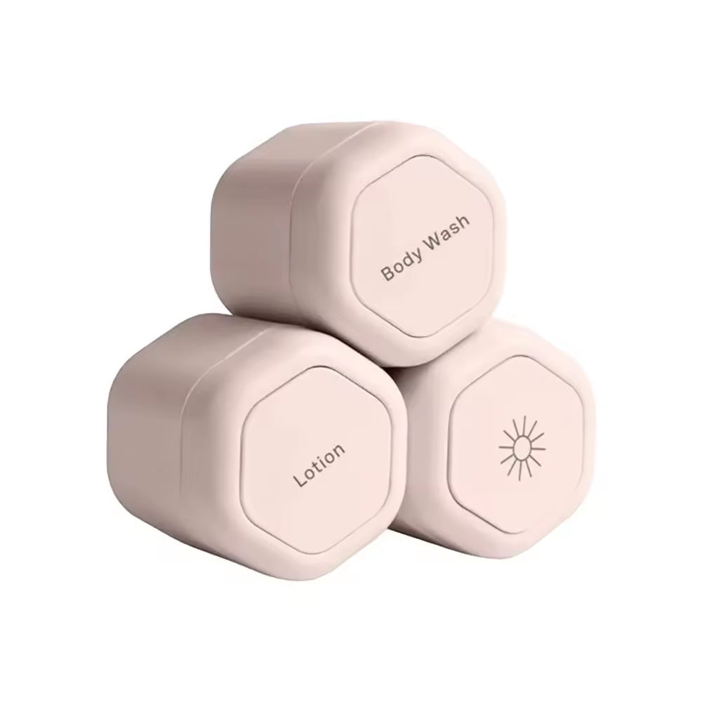 Leakproof Stackable Silicone Travel Toiletry Jars