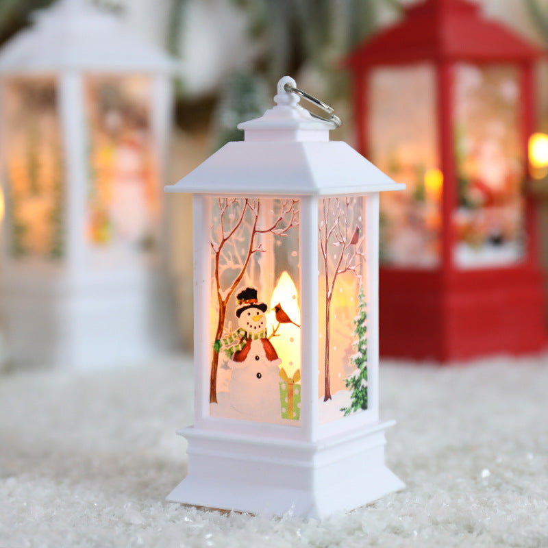 LED Lighted Rotating Christmas Lantern