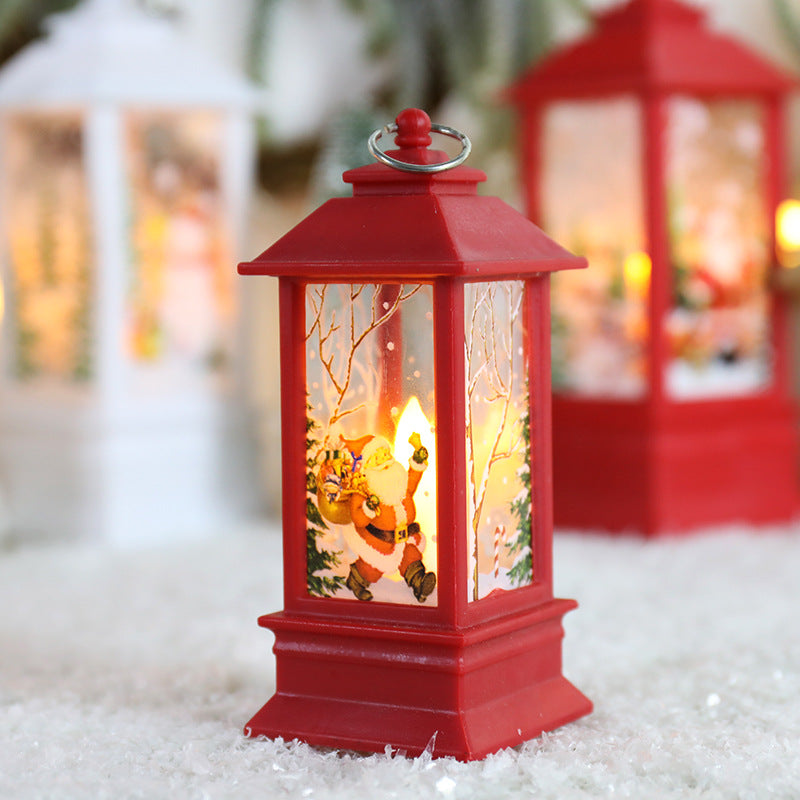 LED Lighted Rotating Christmas Lantern