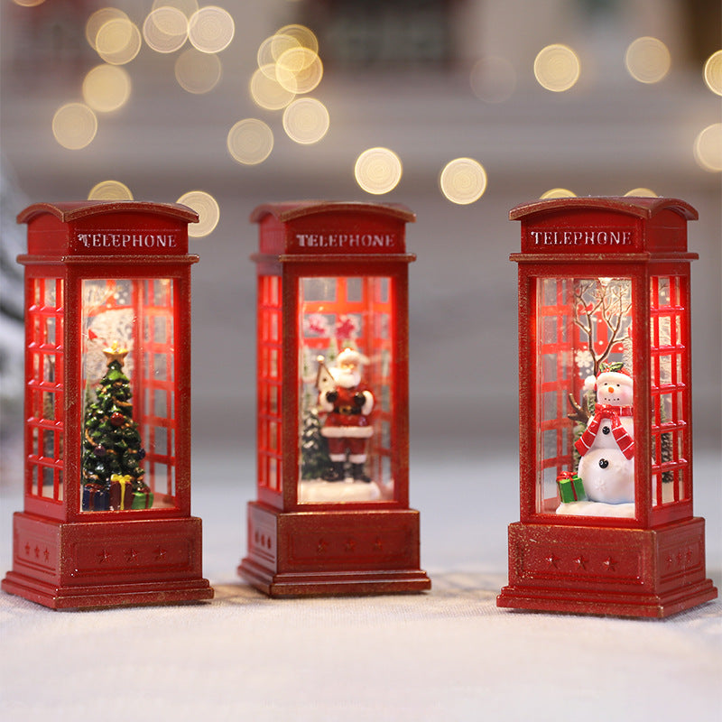 LED Lighted Rotating Christmas Lantern