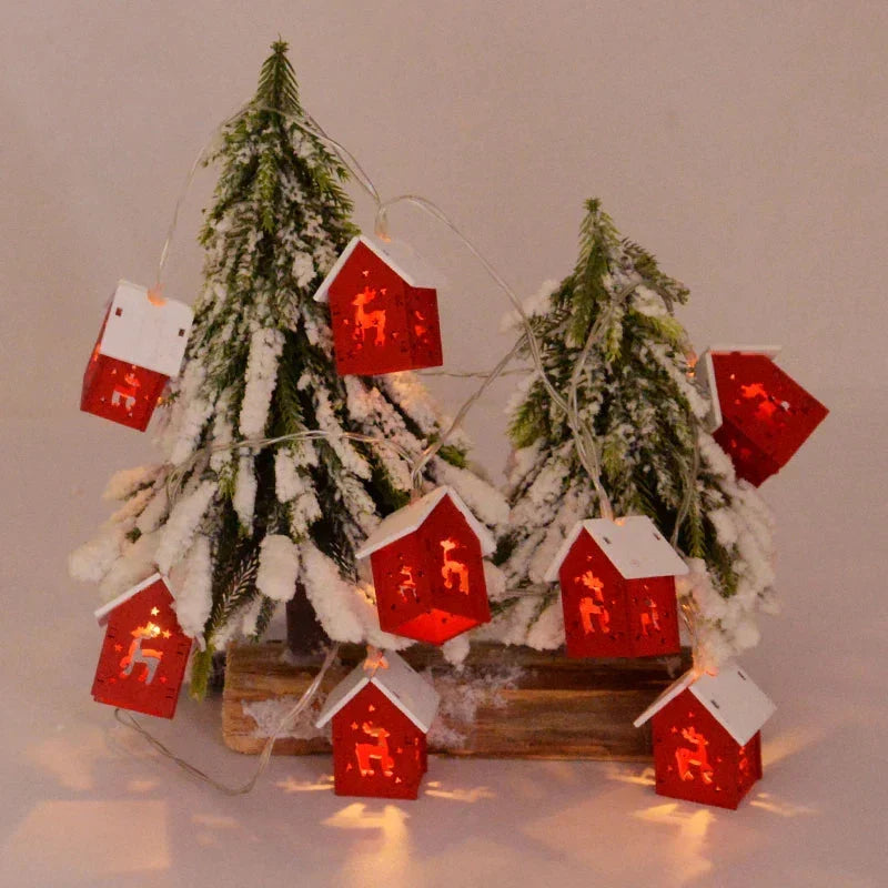 LED Wooden Christmas Houses