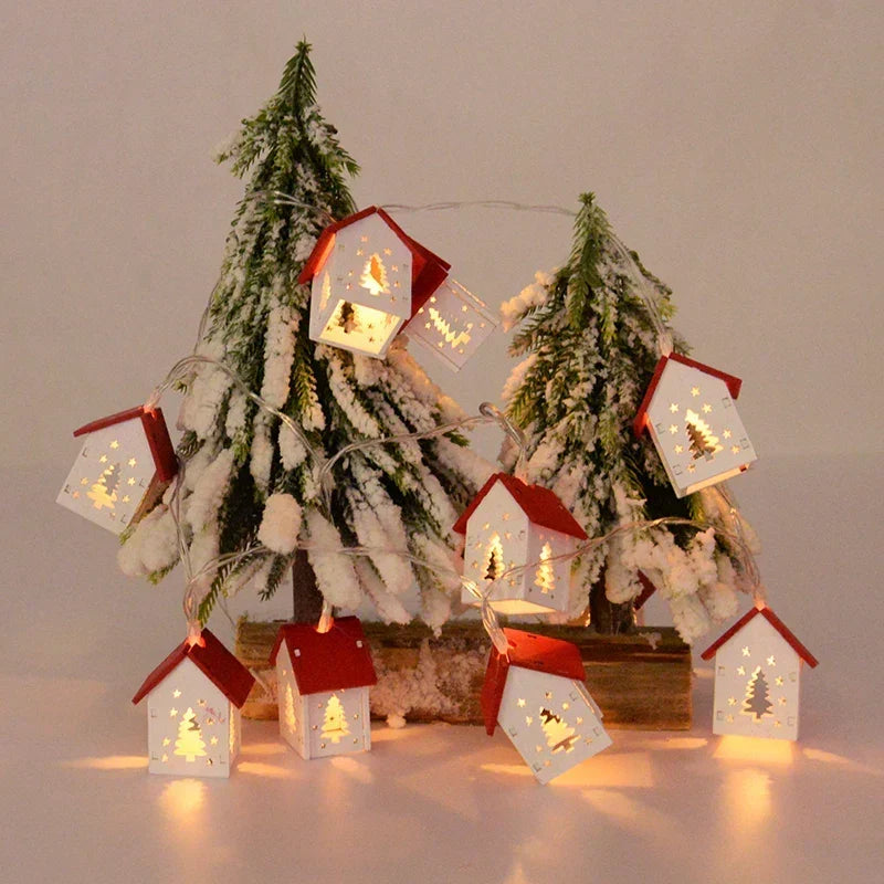 LED Wooden Christmas Houses