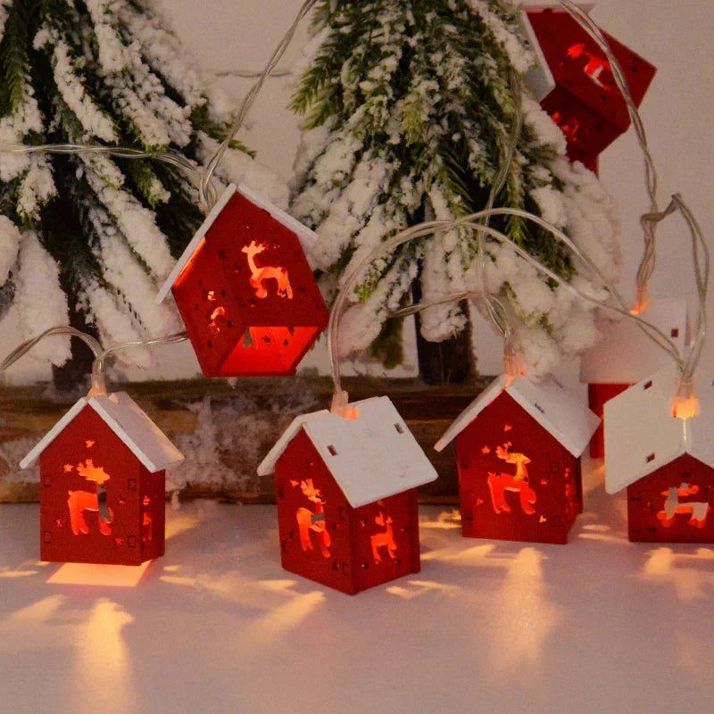 LED Wooden Christmas Houses