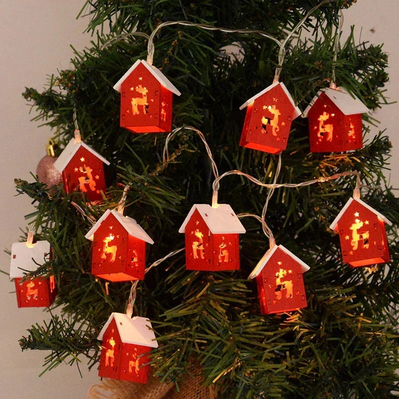 LED Wooden Christmas Houses