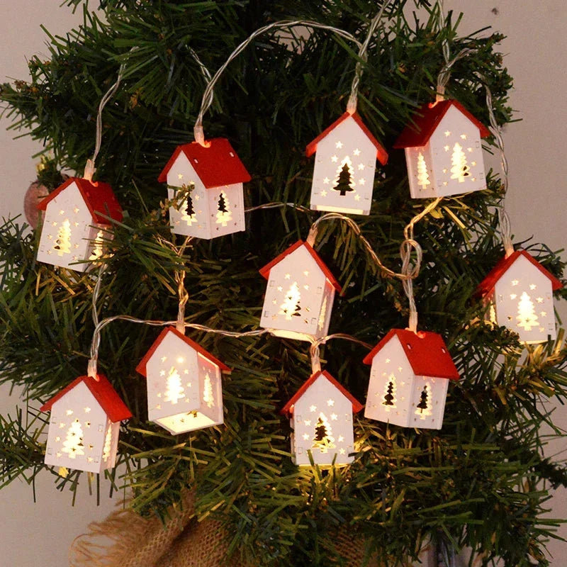 LED Wooden Christmas Houses