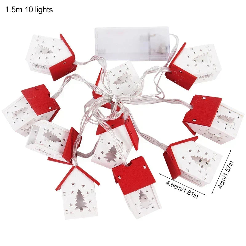 LED Wooden Christmas Houses