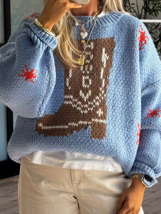 Image of Leila | Women's Oversized Graphic Sweater
