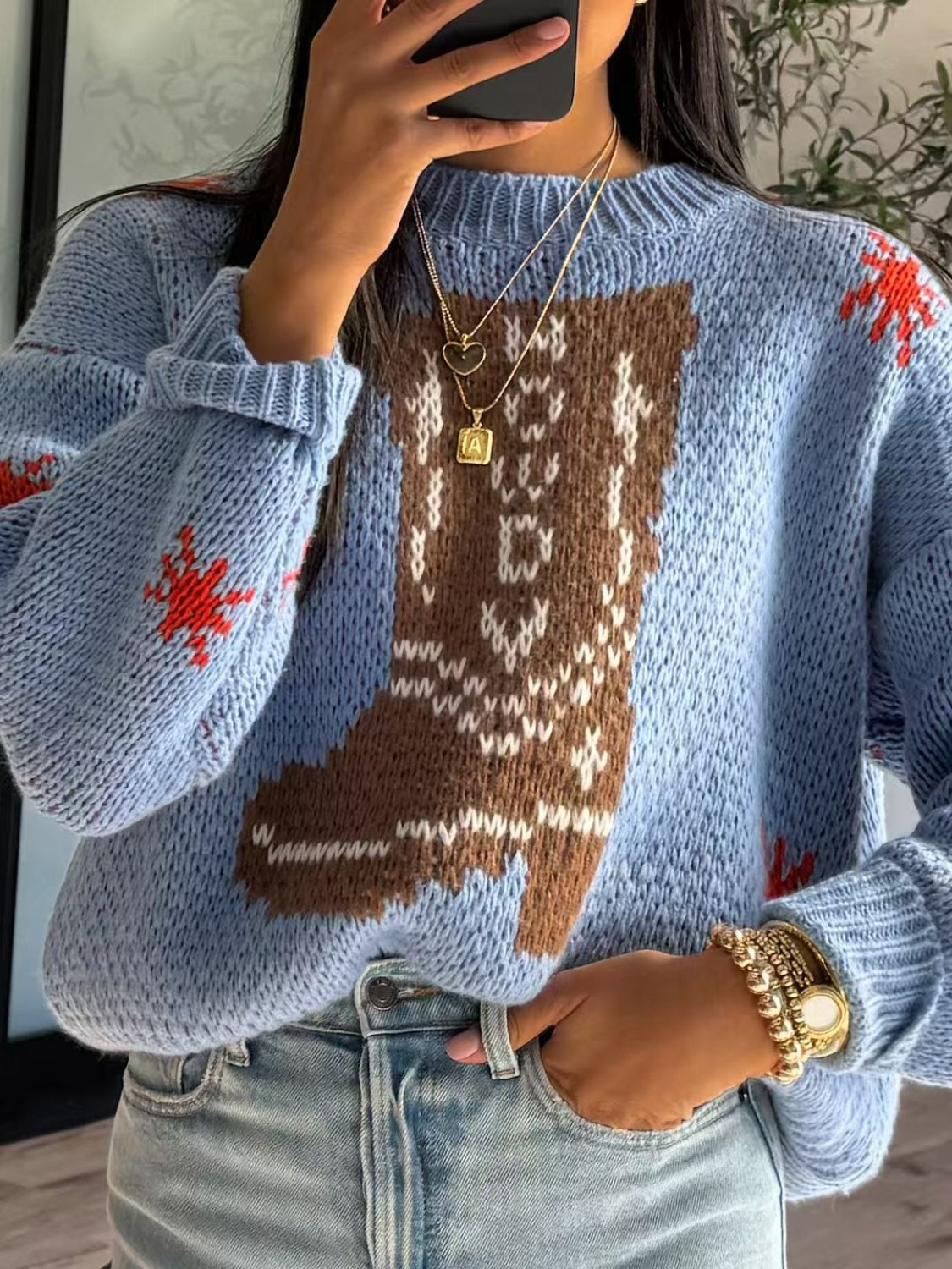 Image of Leila | Women's Oversized Graphic Sweater