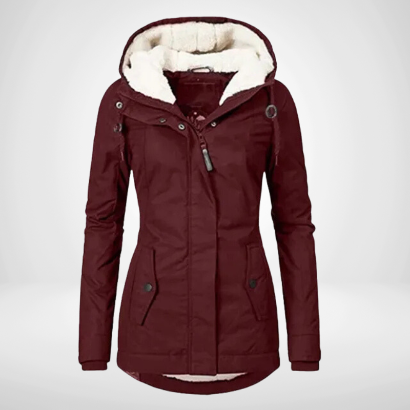 Image of Lena | Women's Hooded Fleece Lined Jacket