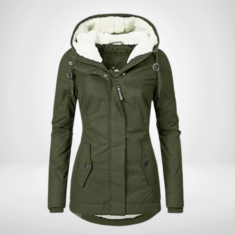 Image of Lena | Women's Hooded Fleece Lined Jacket