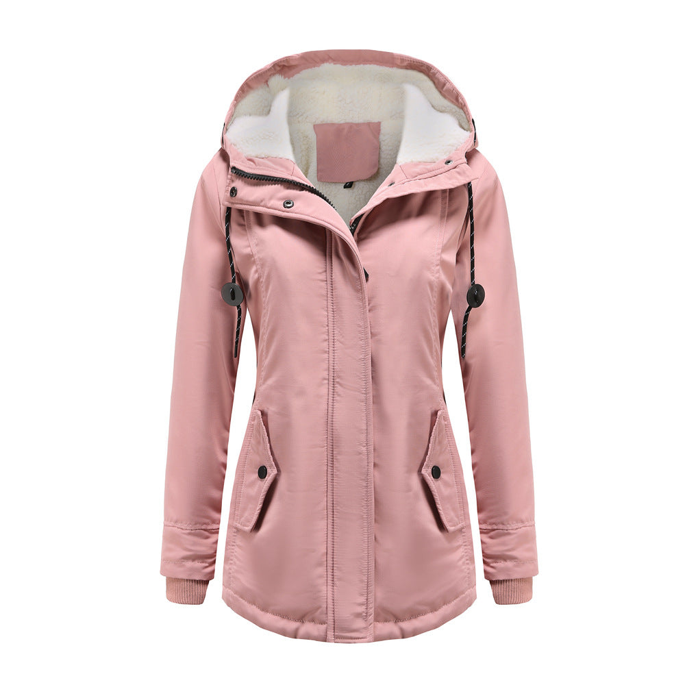 Image of Lena | Women's Hooded Fleece Lined Jacket