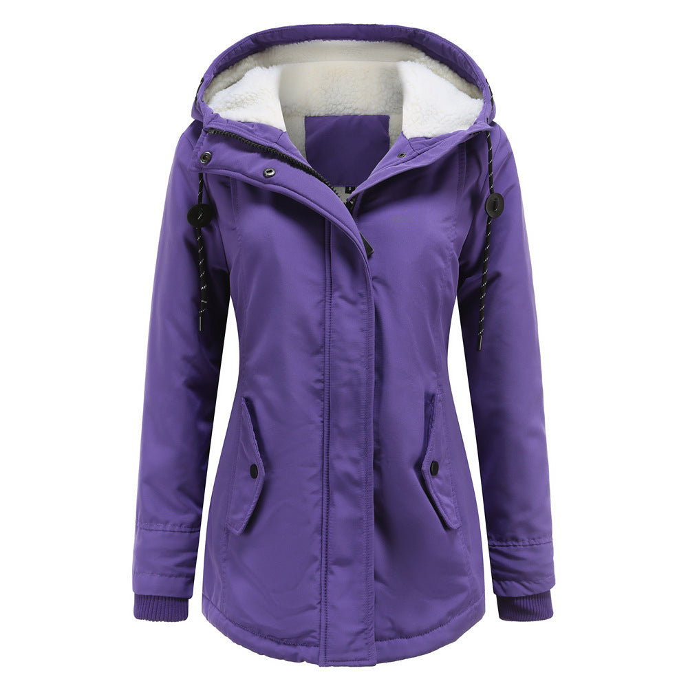 Image of Lena | Women's Hooded Fleece Lined Jacket