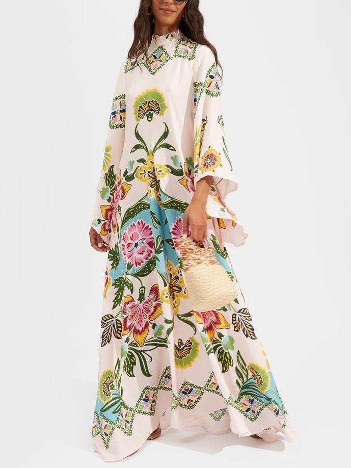 Image of Leslie | Women's Long Sleeve Floral Maxi Dress