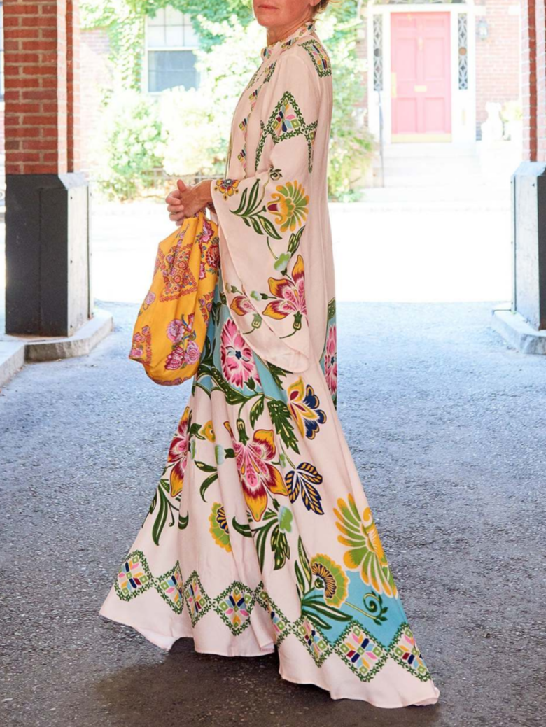 Image of Leslie | Women's Long Sleeve Floral Maxi Dress