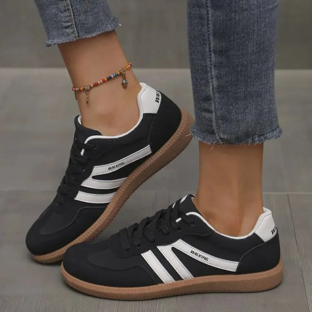 Leslie | Women's Low Top Lace-Up Sneakers - Image 1
