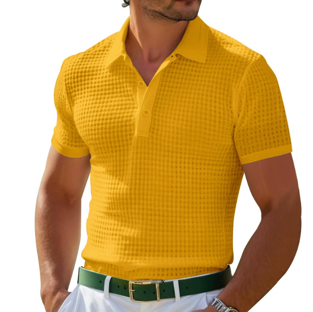 Image of Lewis | Men's Textured Regular Fit Polo Shirt