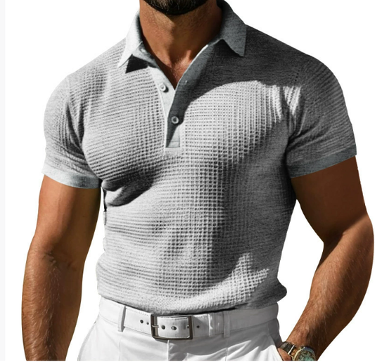 Image of Lewis | Men's Textured Regular Fit Polo Shirt