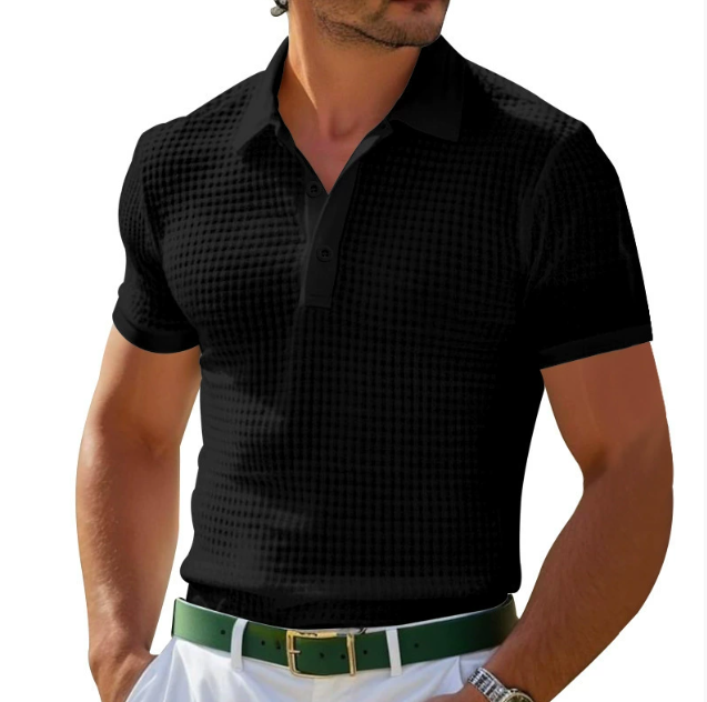 Image of Lewis | Men's Textured Regular Fit Polo Shirt