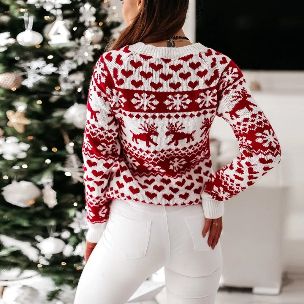 Image of Linda | Women's Long Sleeve Christmas Sweater