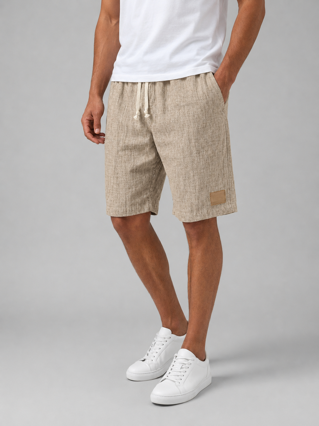 Linen-Look Shorts