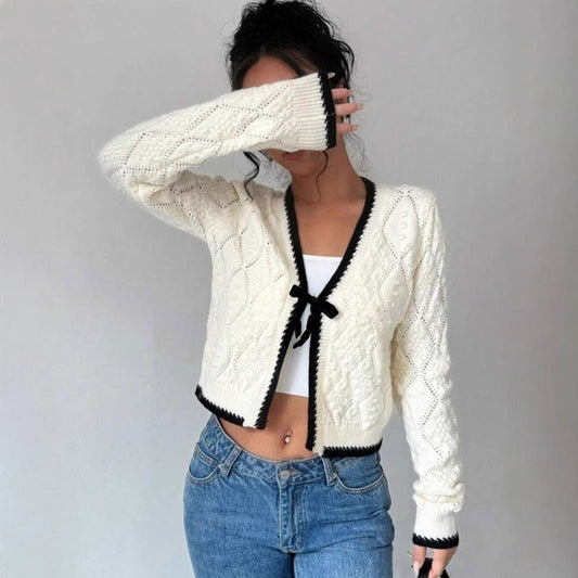Image of Lisa | Women's Cropped Knit Cardigan