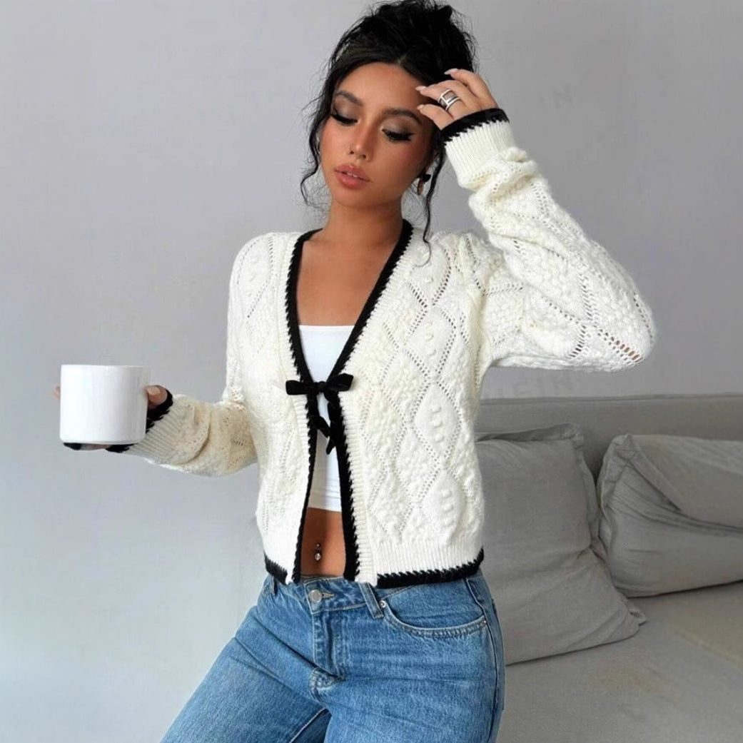 Image of Lisa | Women's Cropped Knit Cardigan