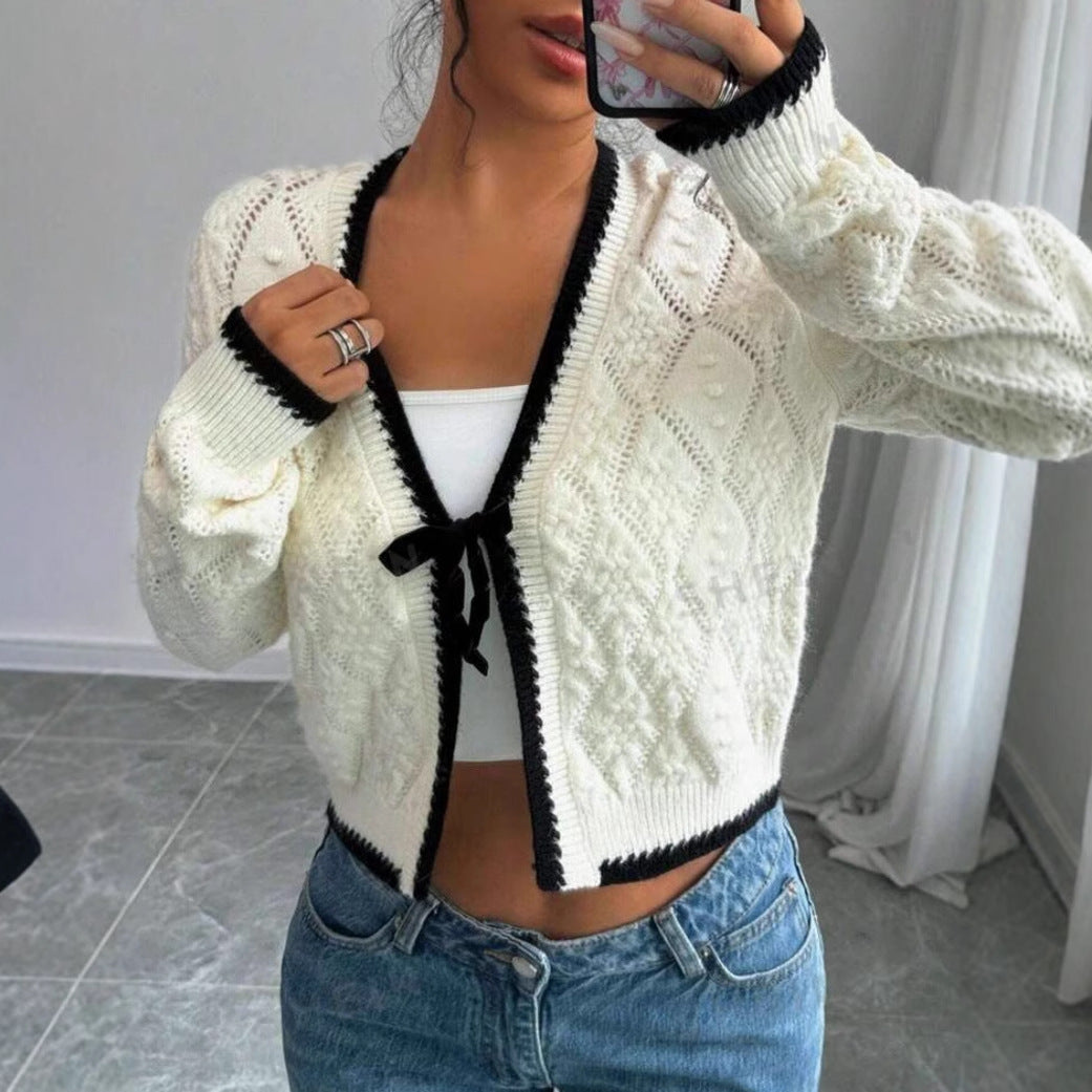Image of Lisa | Women's Cropped Knit Cardigan