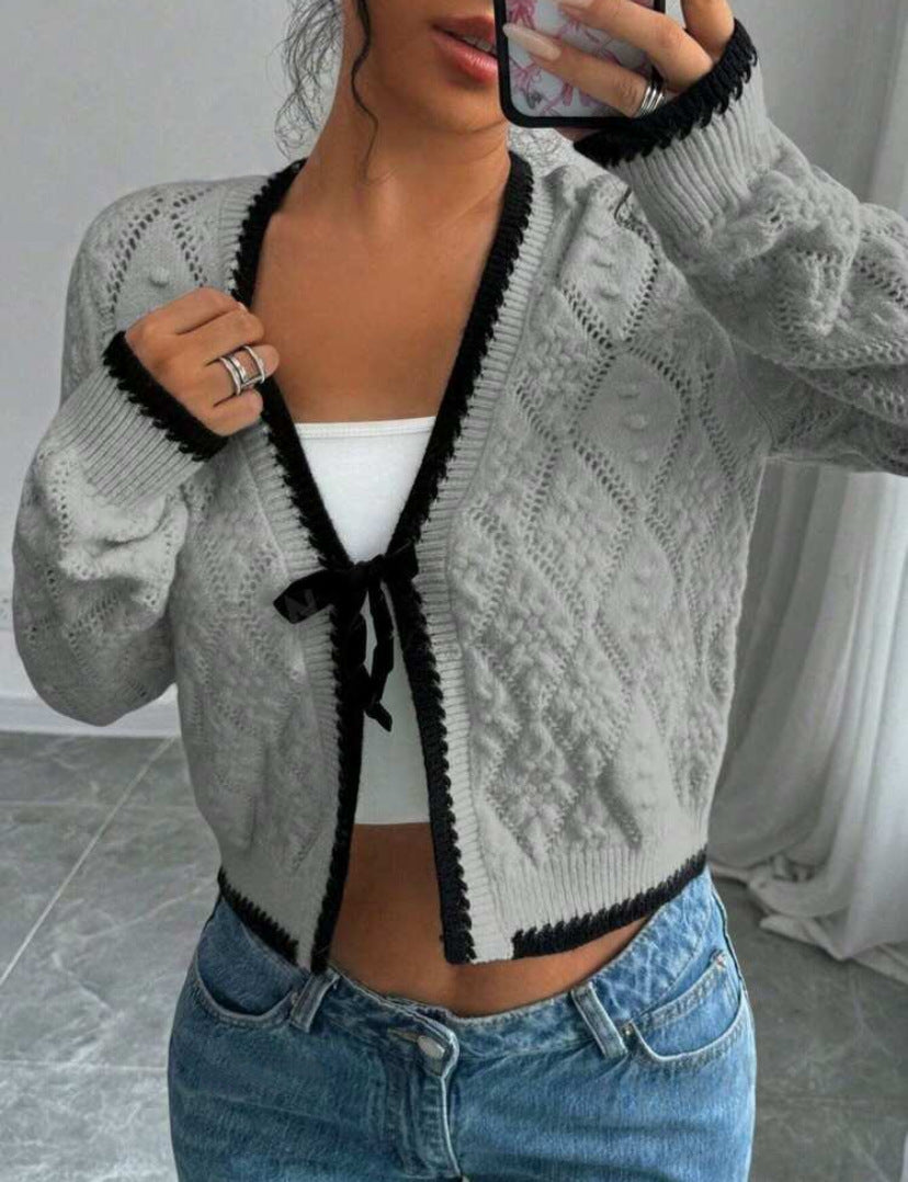 Image of Lisa | Women's Cropped Knit Cardigan