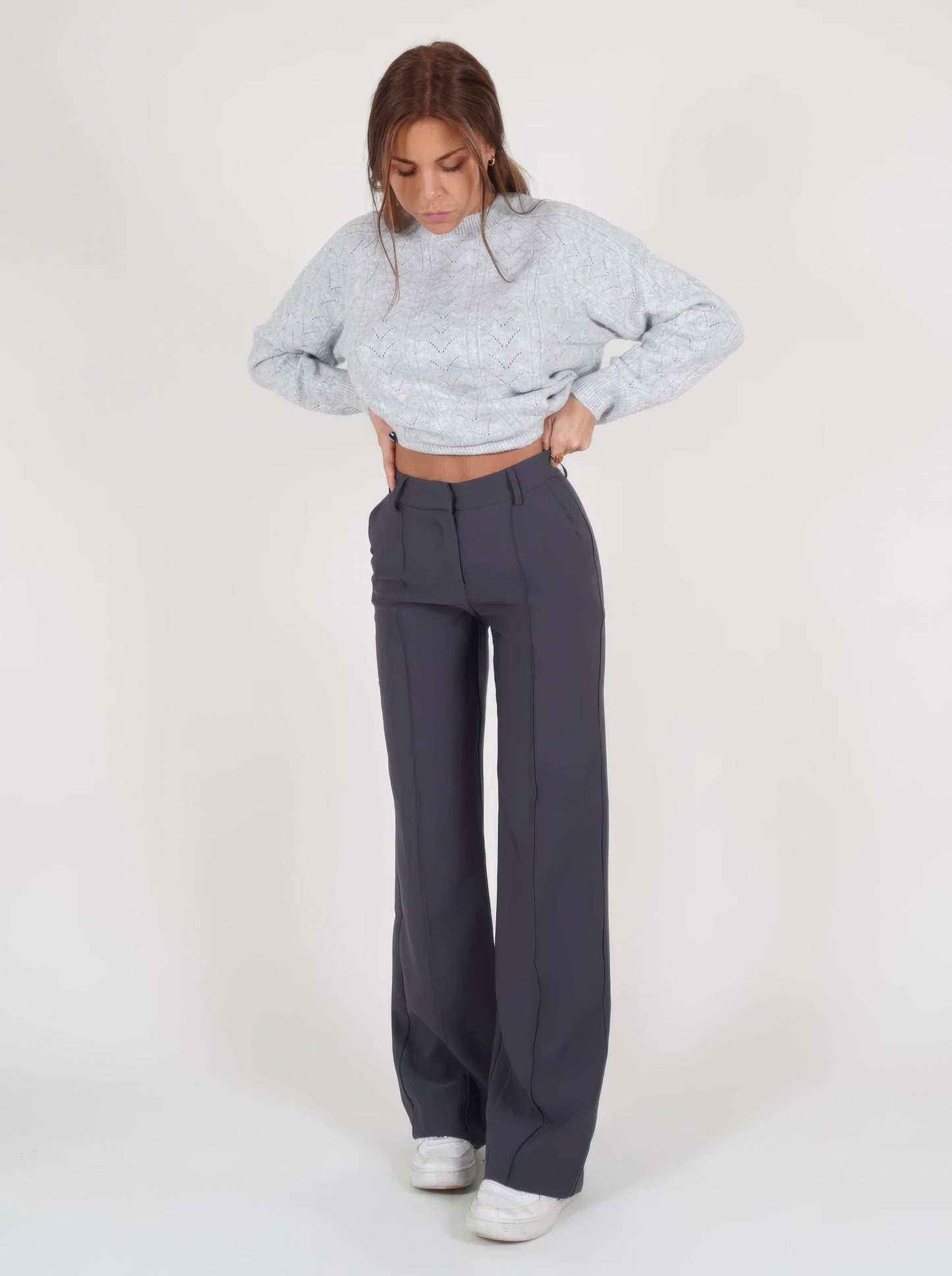 Image of Lisa | Women's High-Waisted Wide Leg Pants