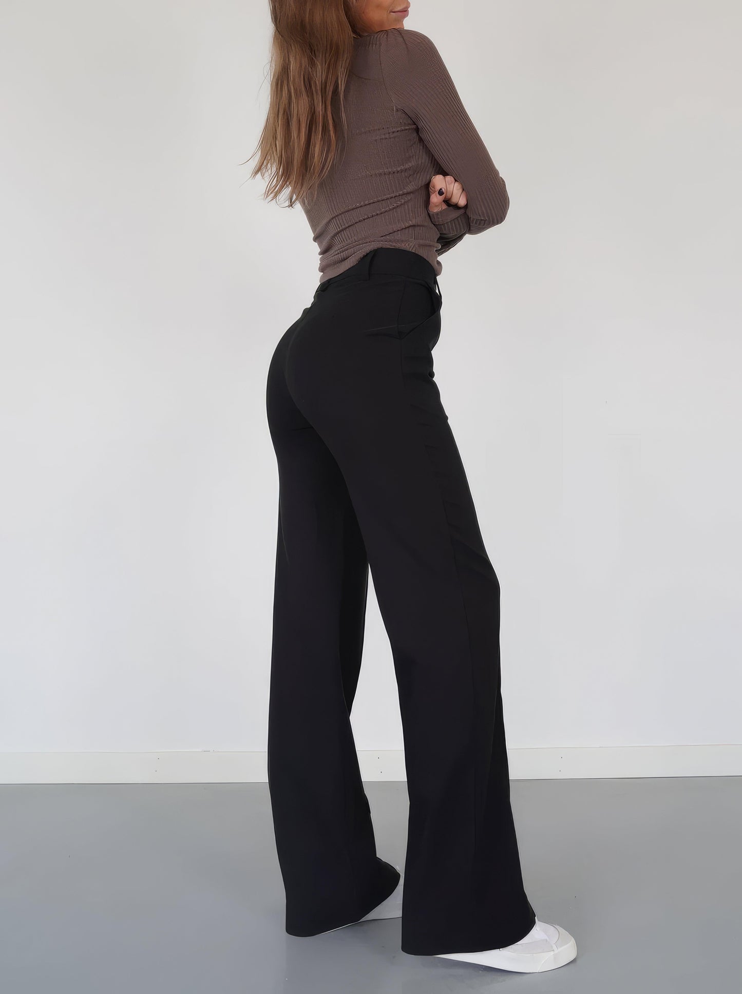 Image of Lisa | Women's High-Waisted Wide Leg Pants