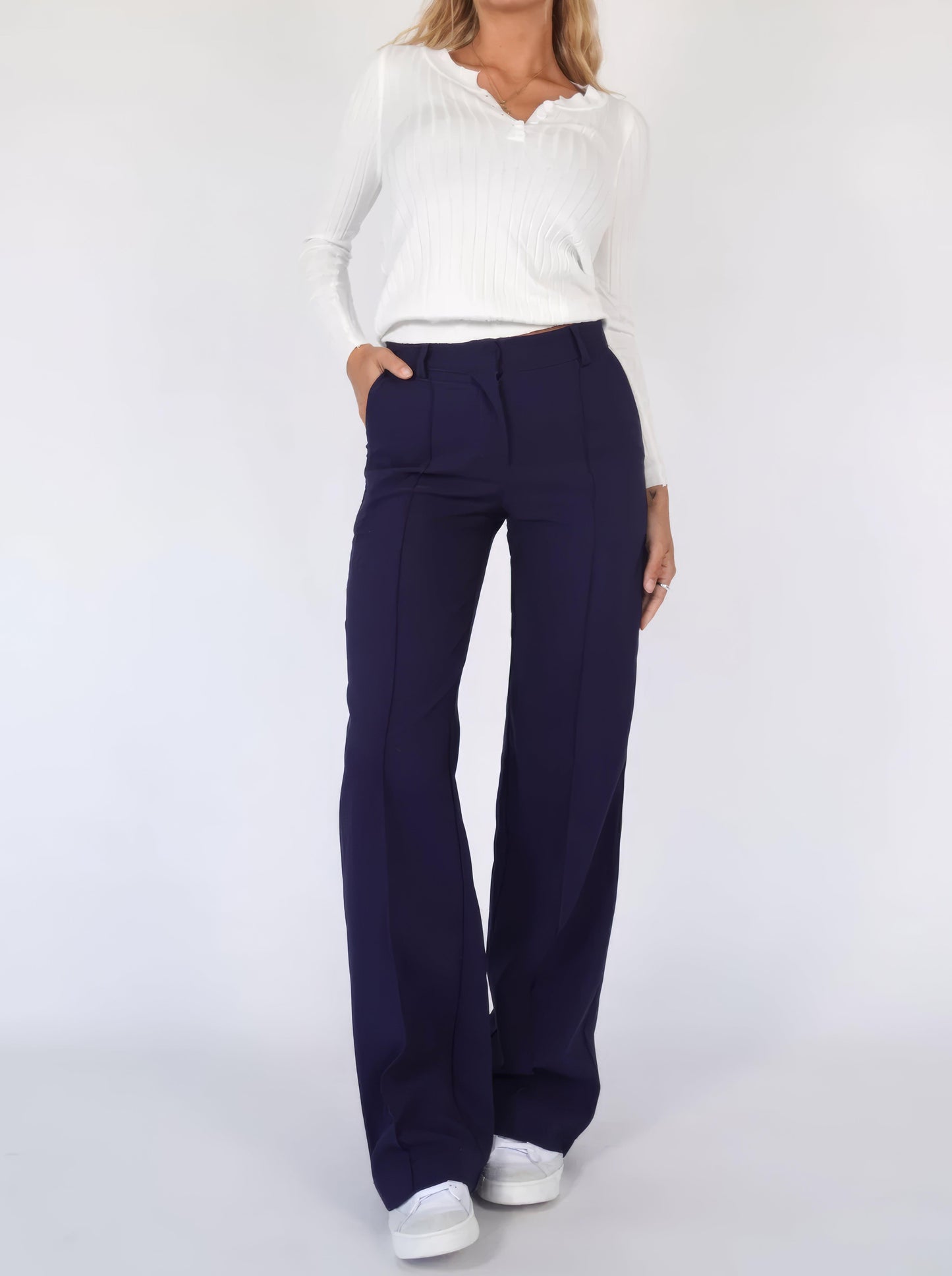 Image of Lisa | Women's High-Waisted Wide Leg Pants