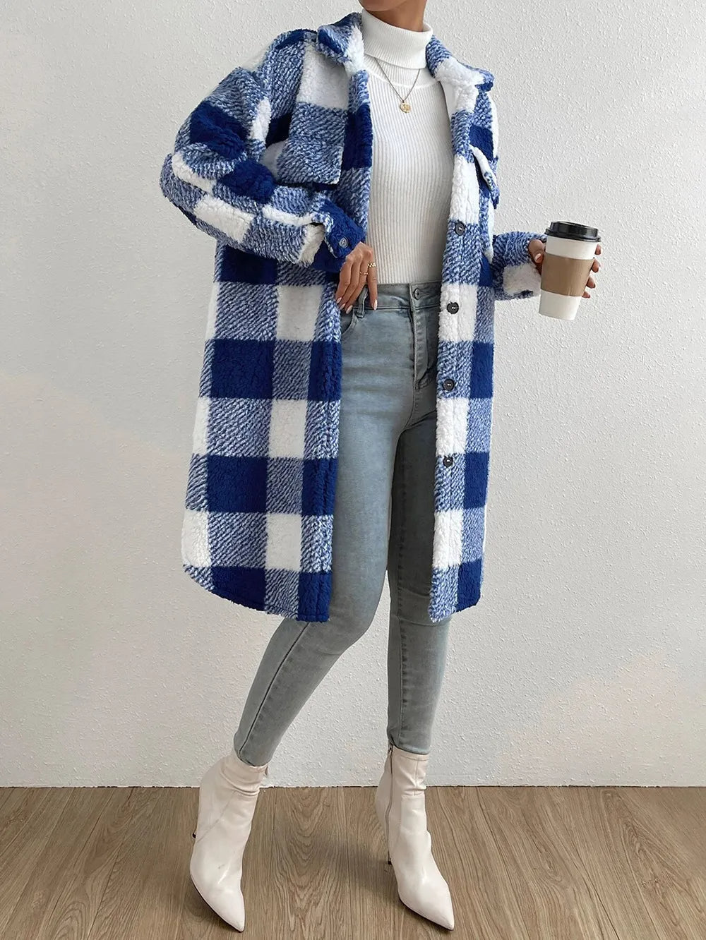 Image of Lisa | Women's Oversized Button-Down Coat