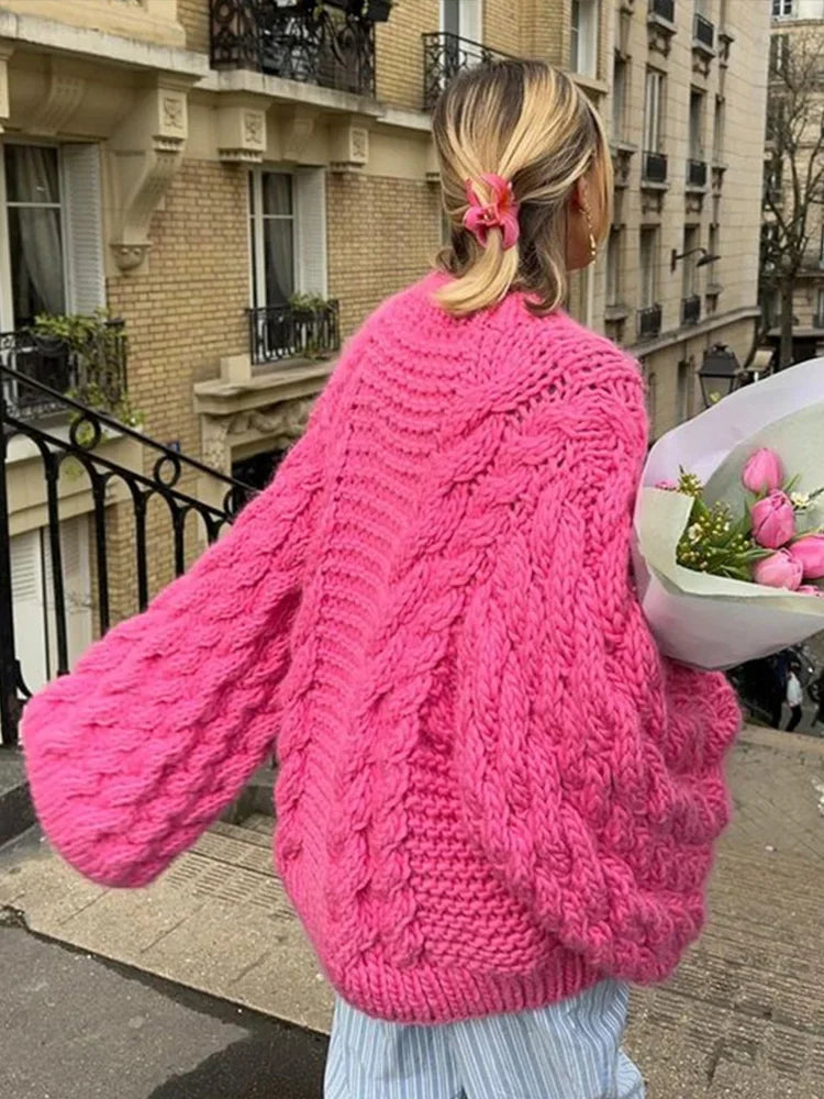 Image of Lisa | Women's Oversized Cable Knit Sweater