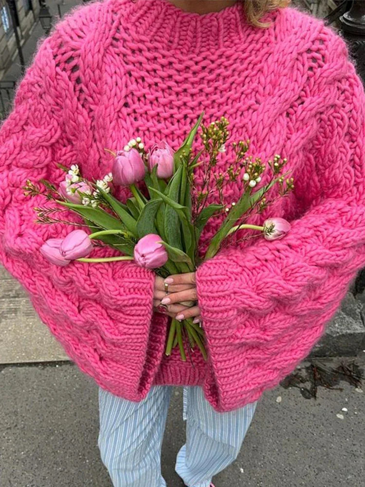 Image of Lisa | Women's Oversized Cable Knit Sweater