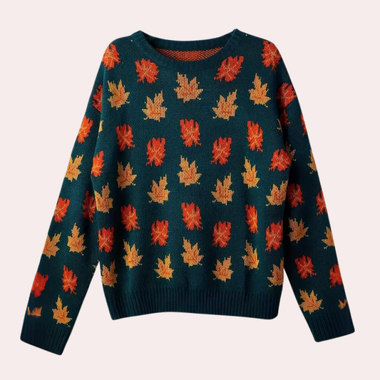 Image of Lisa | Women's Patterned Crewneck Sweater