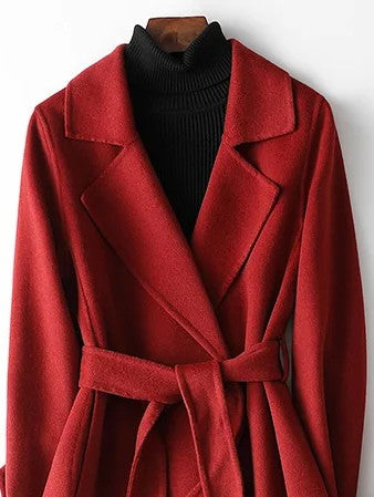 Lisa | Women's Belted Wrap Coat - Image 2