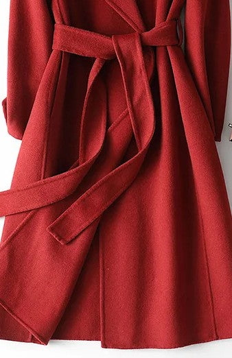 Lisa | Women's Belted Wrap Coat - Image 3