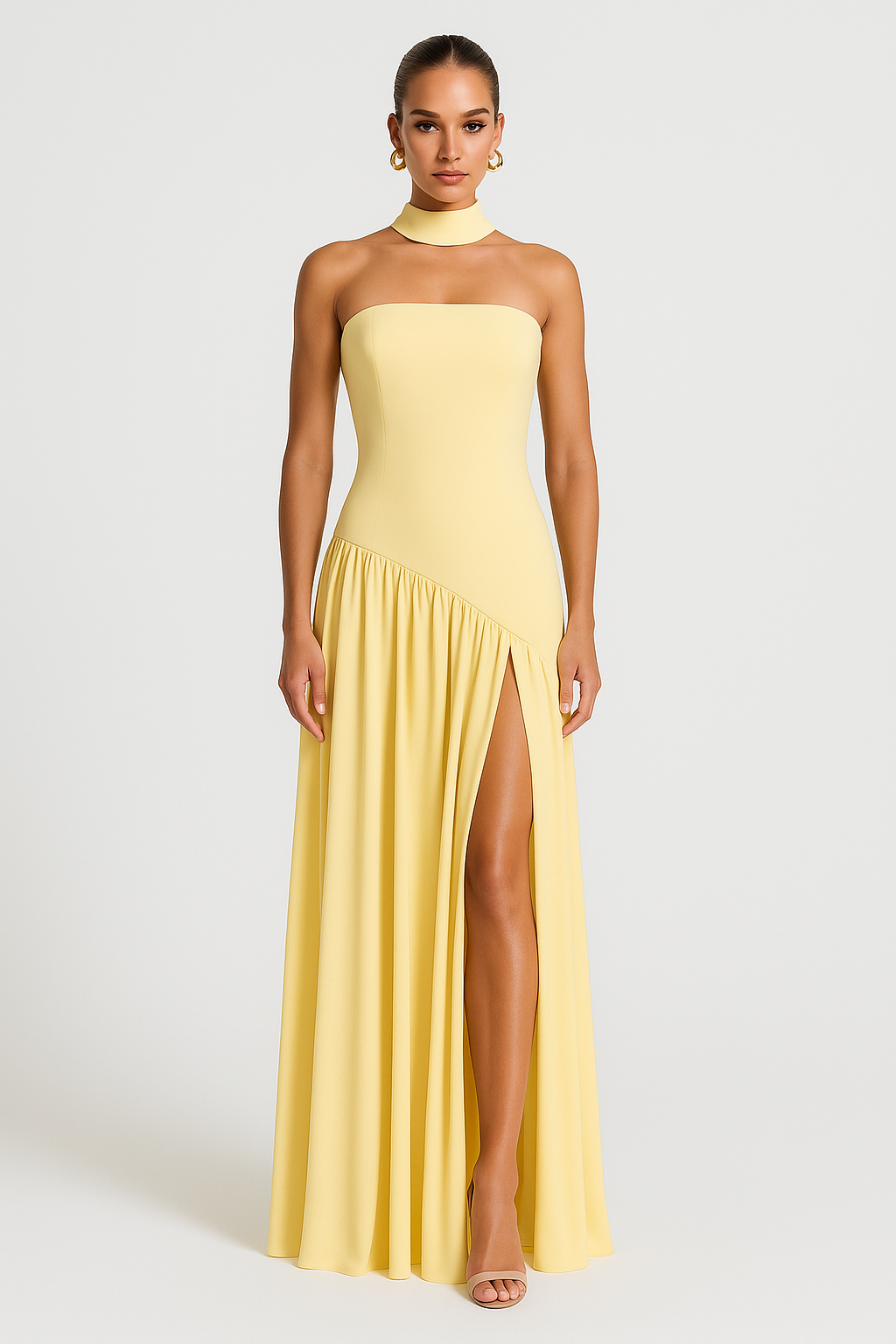 Image of Loretta | Women's Strapless Maxi Dress