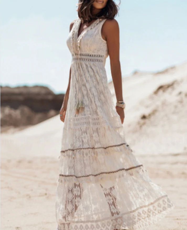 Image of Lucia | Women's Sleeveless Maxi Dress