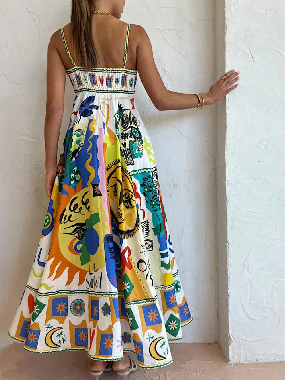 Image of Lucille | Women's Sleeveless A-Line Maxi Dress
